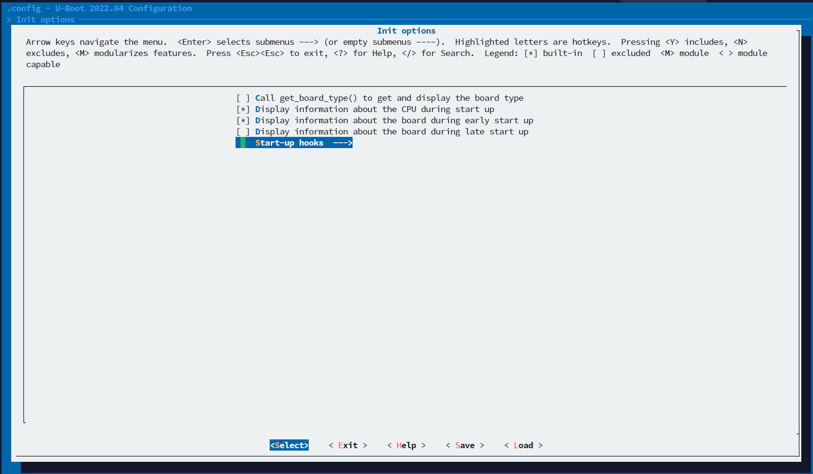 Init options 初始化选项